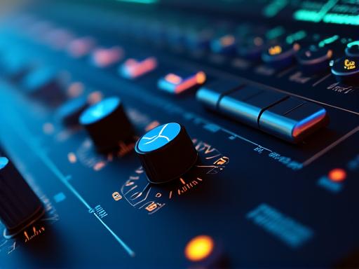 Stilisiertes Interface einer Sound-Synthese-Software