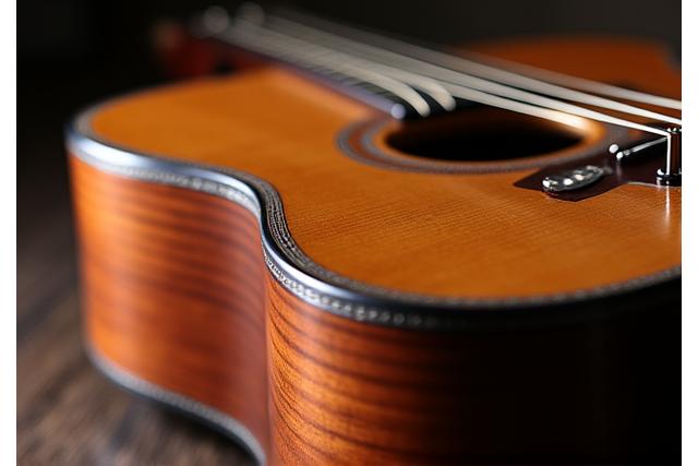 Handgefertigte Akustikgitarre aus Mahagoni und Fichte